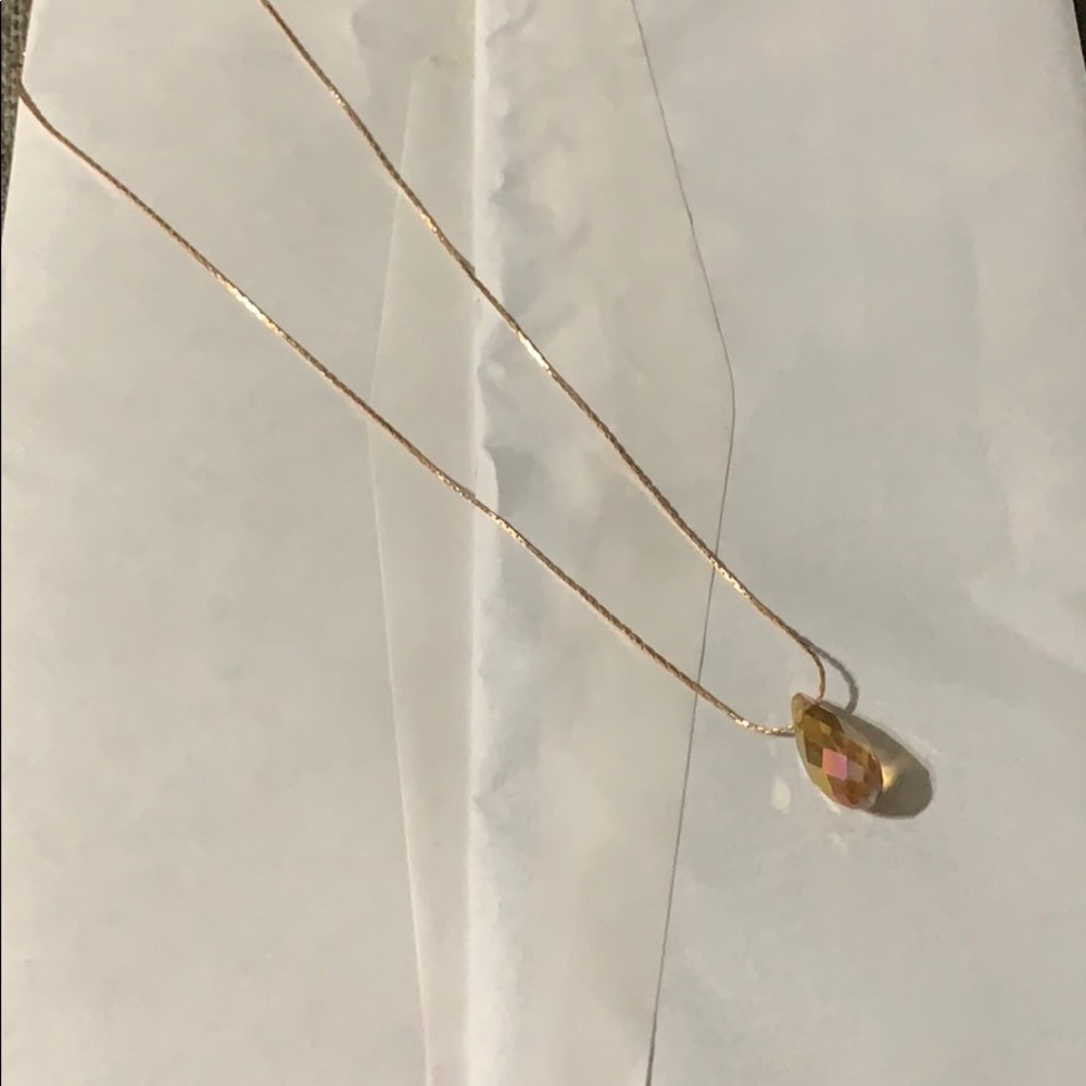 Rose gold simple necklace